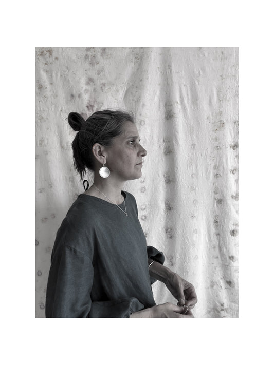 Full Moon drop earrings