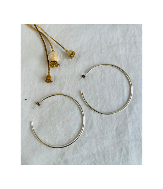 Cerchi  D'argento Maxi Earrings